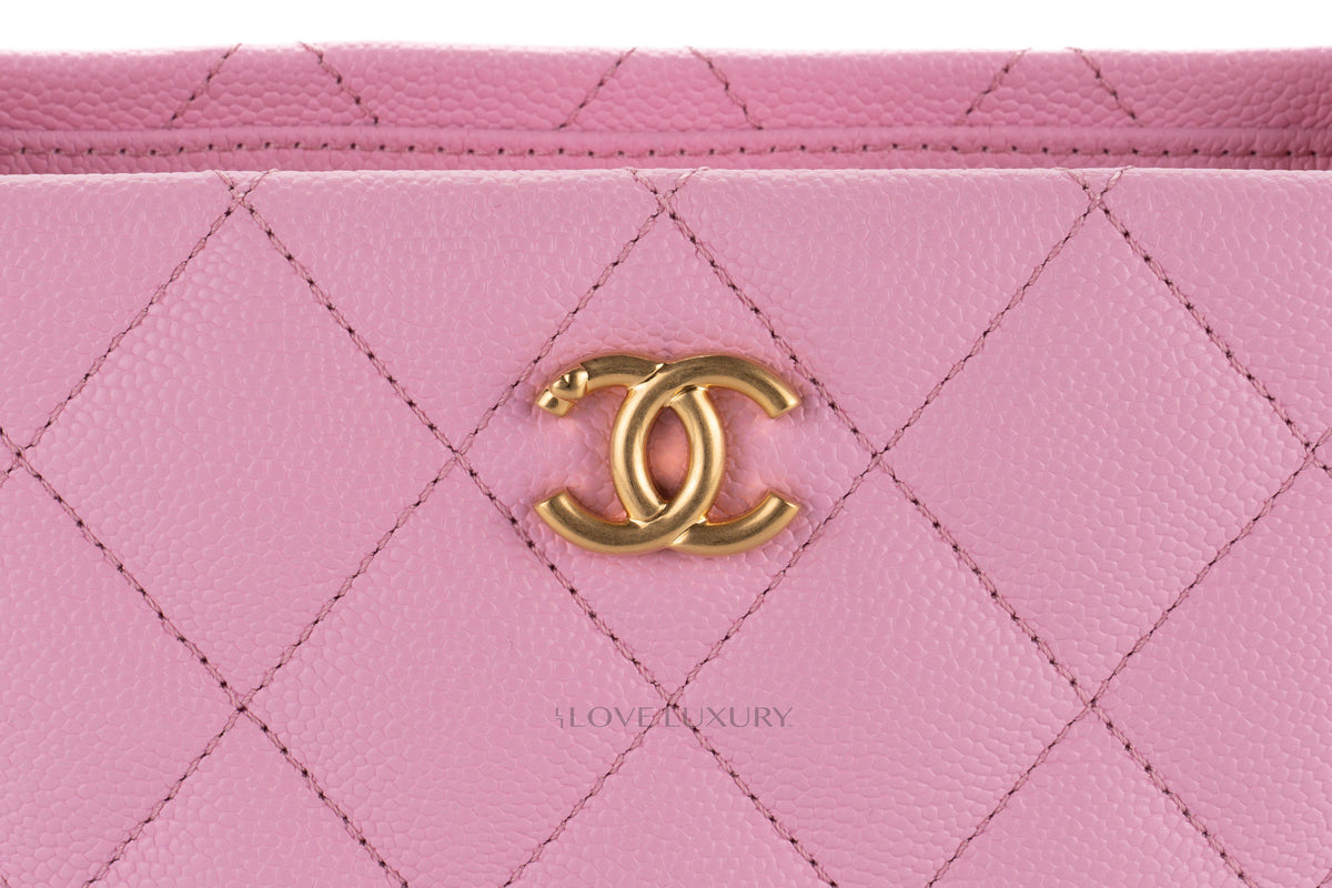 Chanel Mini Hobo Pearl Crush Pink Caviar Gold Hardware - view 7