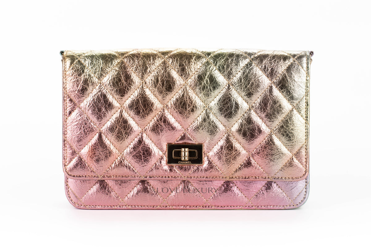 Chanel Reissue Wallet On Chain Rainbow Gold Hardware - view 1
