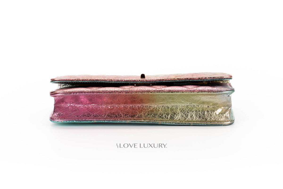 Chanel Reissue Wallet On Chain Rainbow Gold Hardware - view 6