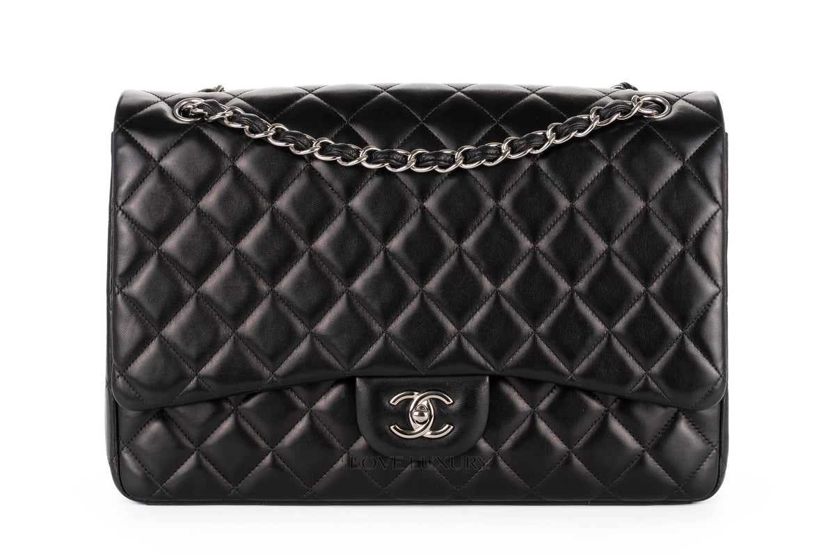 Chanel Jumbo Single Flap Lamabskin Lambskin Silver Hardware - view 1
