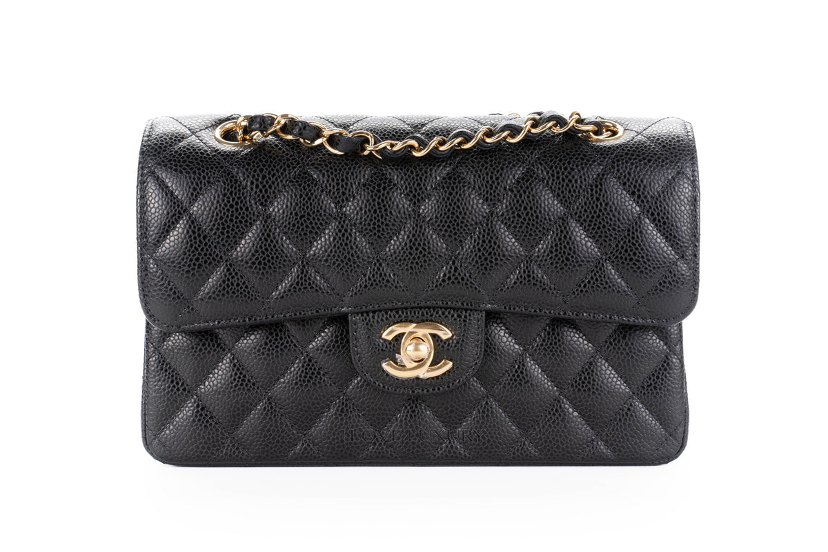 Chanel Small Classic Flap Black Caviar - view 1