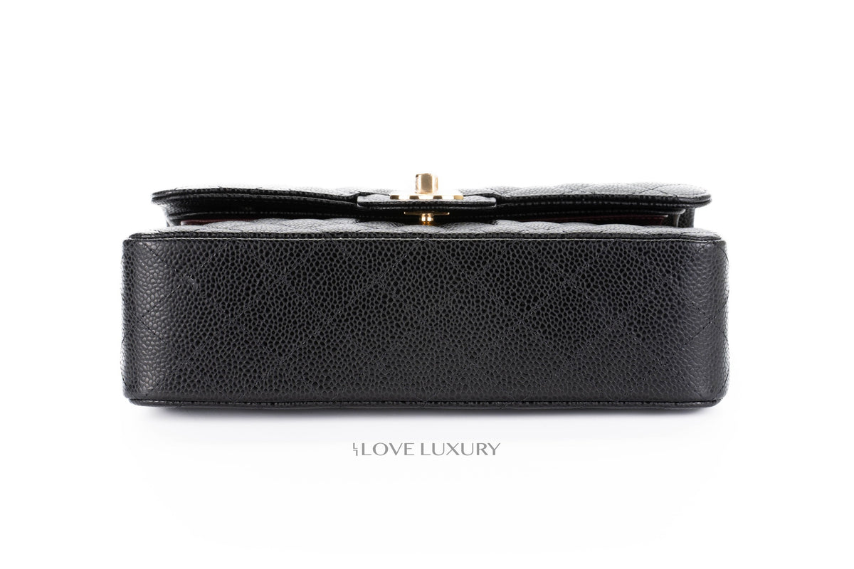 Chanel Small Classic Flap Black Caviar - view 6