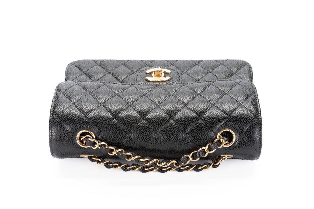 Chanel Small Classic Flap Black Caviar - view 9