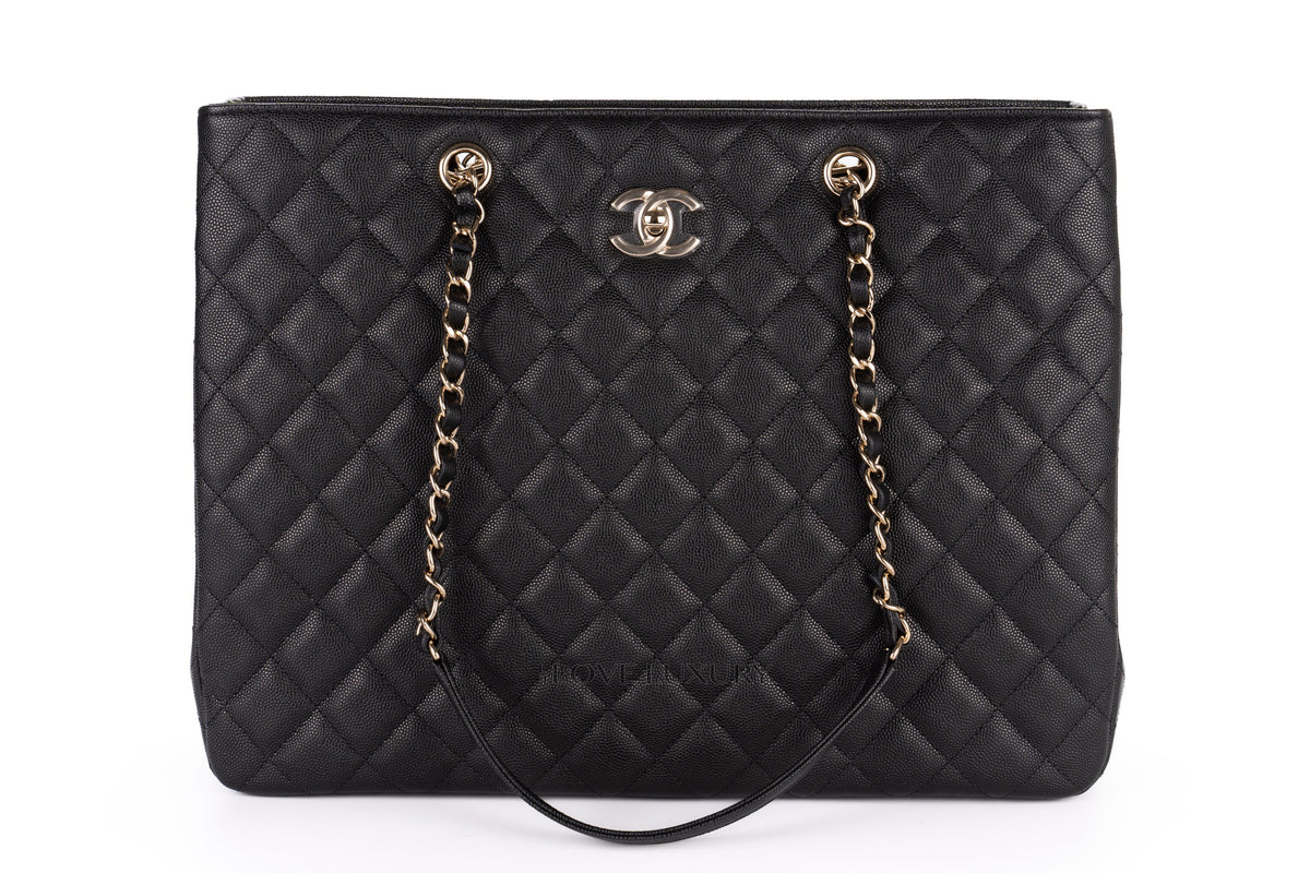 Chanel Tote Timeless Black Caviar Gold Hardware - view 1