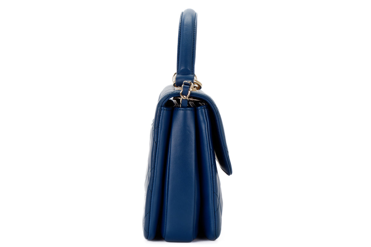 Chanel Trendy Cc Blue Lambskin Light Gold Hardware - view 5