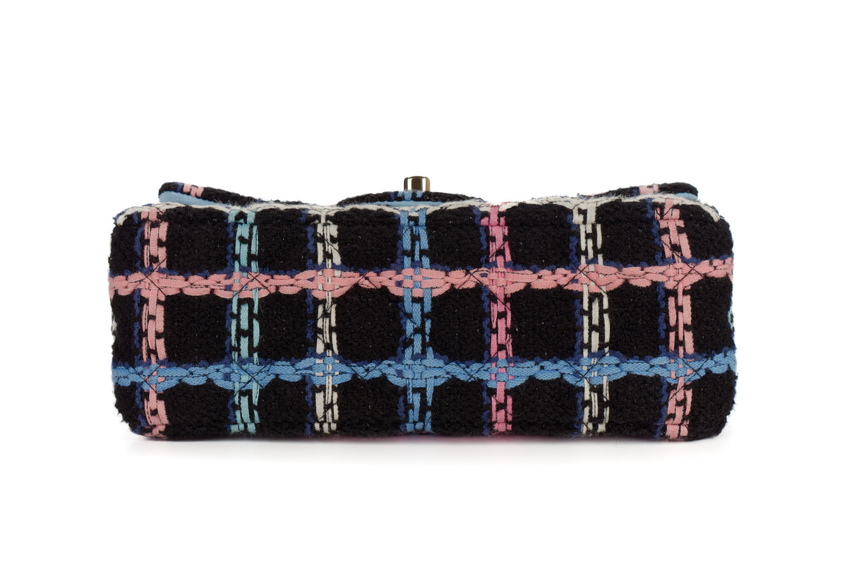 Chanel Mini Rectangular Bag Quilted Multicolour Tweed - view 6