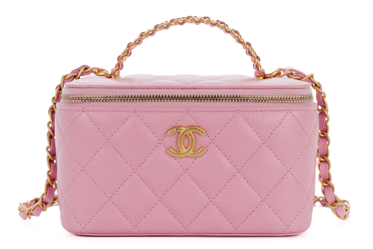 Chanel Vanity Pink Caviar Gold Hardware - view 1