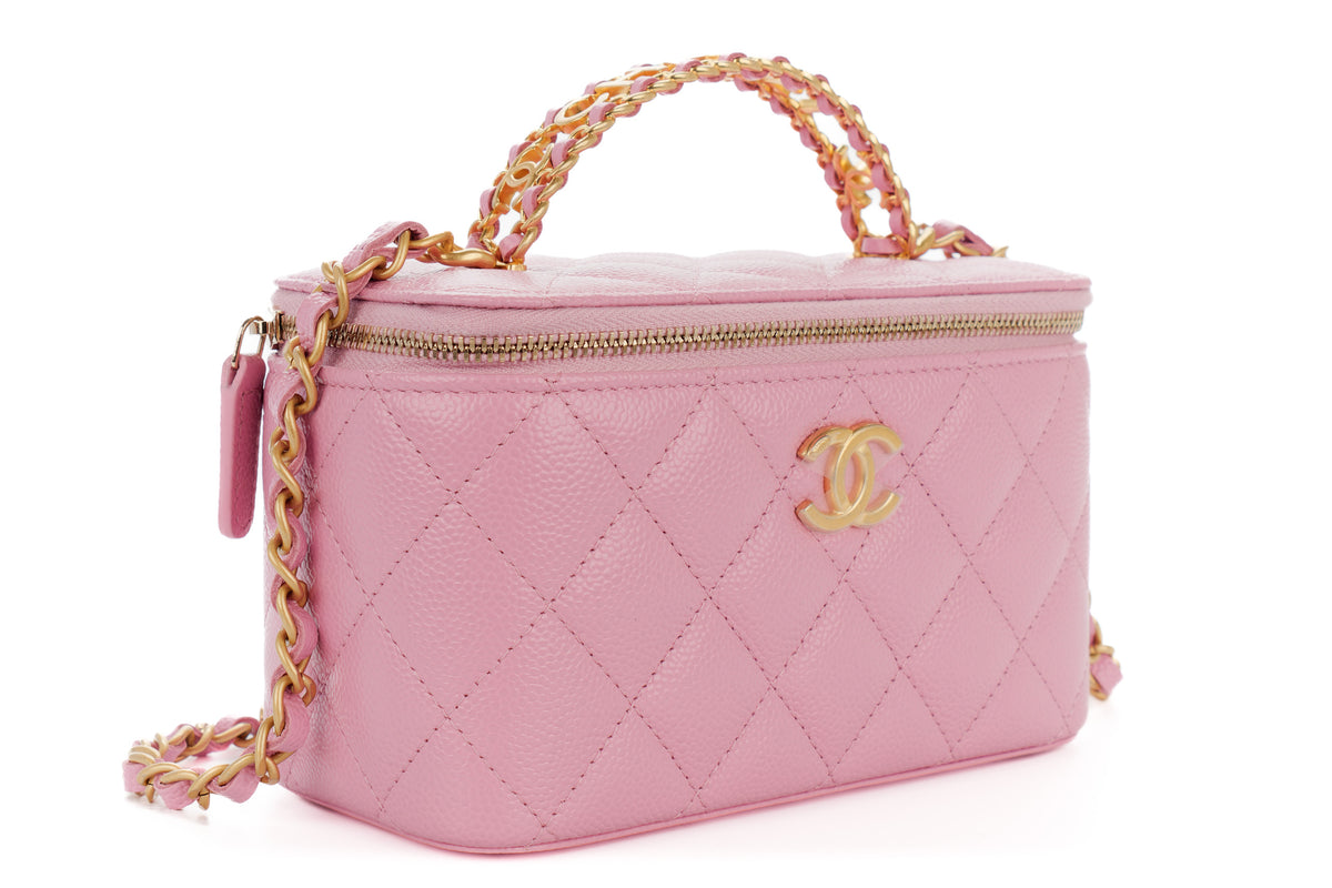 Chanel Vanity Pink Caviar Gold Hardware - view 2