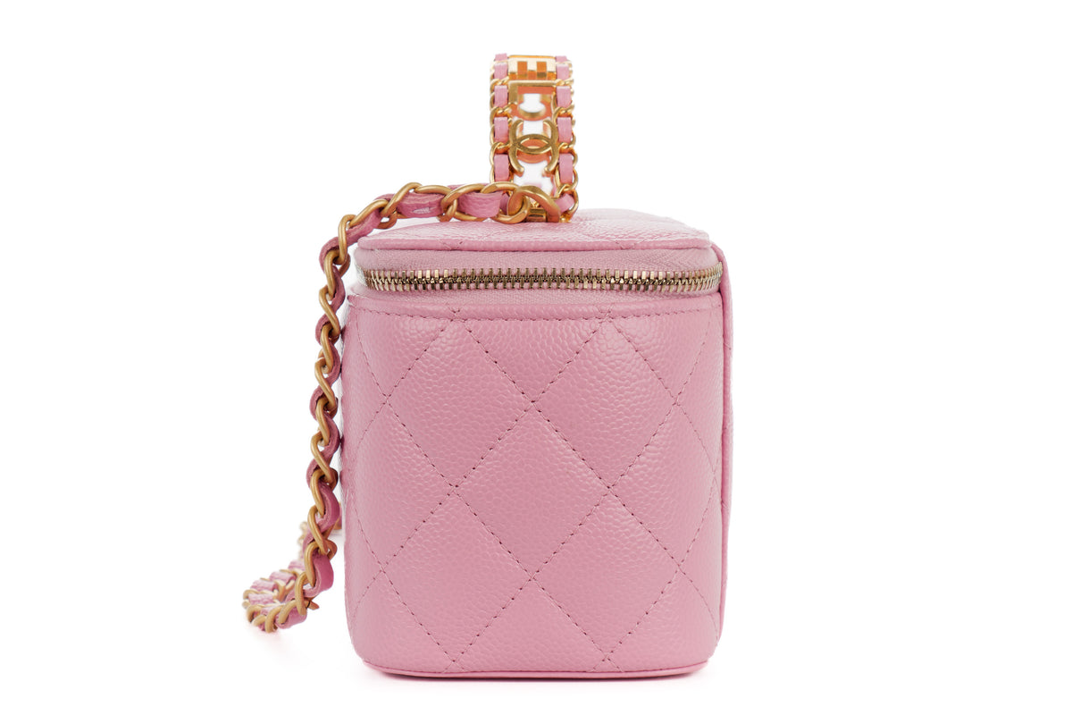 Chanel Vanity Pink Caviar Gold Hardware - view 4
