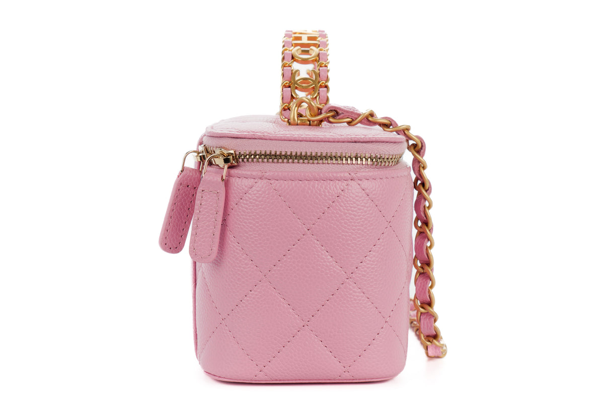 Chanel Vanity Pink Caviar Gold Hardware - view 5