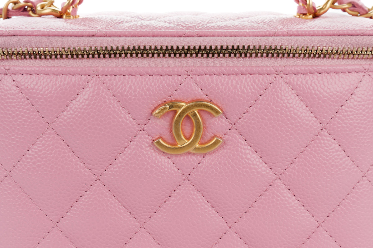 Chanel Vanity Pink Caviar Gold Hardware - view 7
