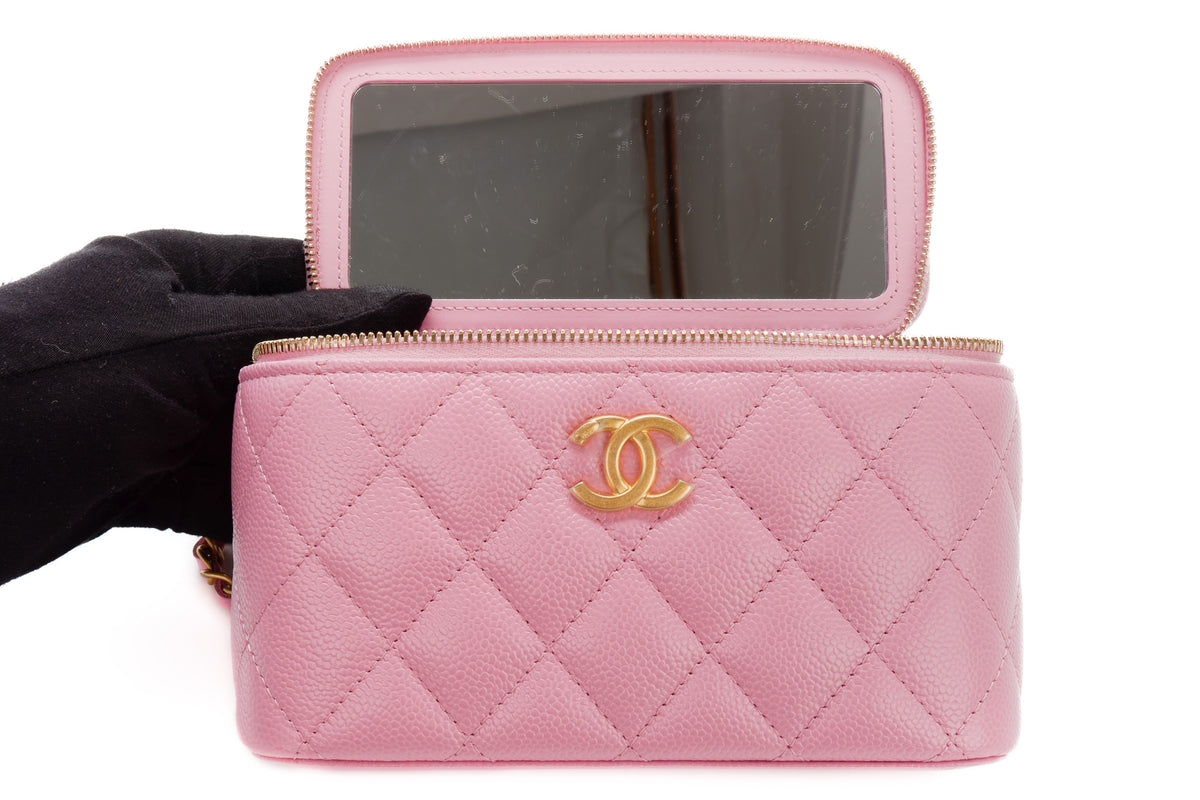 Chanel Vanity Pink Caviar Gold Hardware - view 9