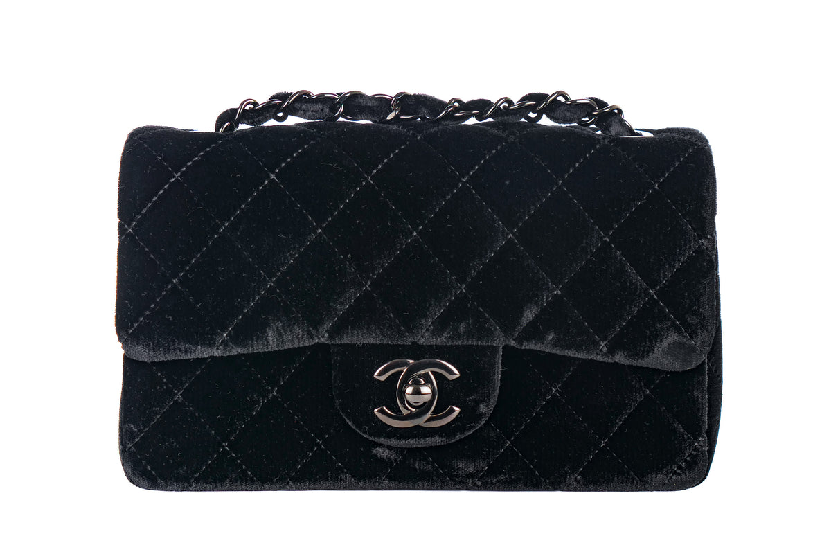 Chanel Mini Rectangular Bag So black Velvet - view 1