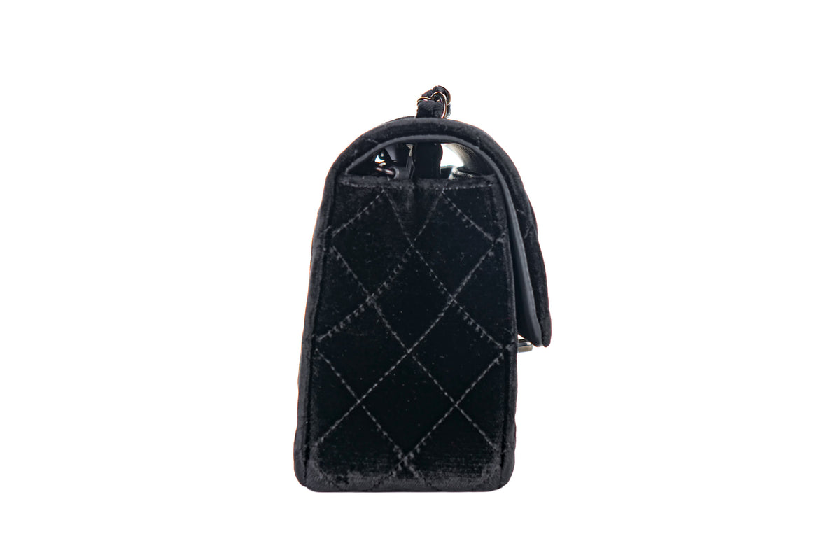 Chanel Mini Rectangular Bag So black Velvet - view 5