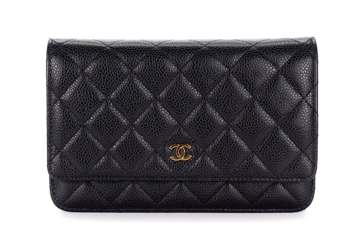 Chanel Wallet On Chain Black Caviar Gold Hardware - view 1