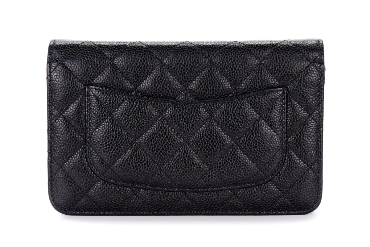 Chanel Wallet On Chain Black Caviar Gold Hardware - view 3