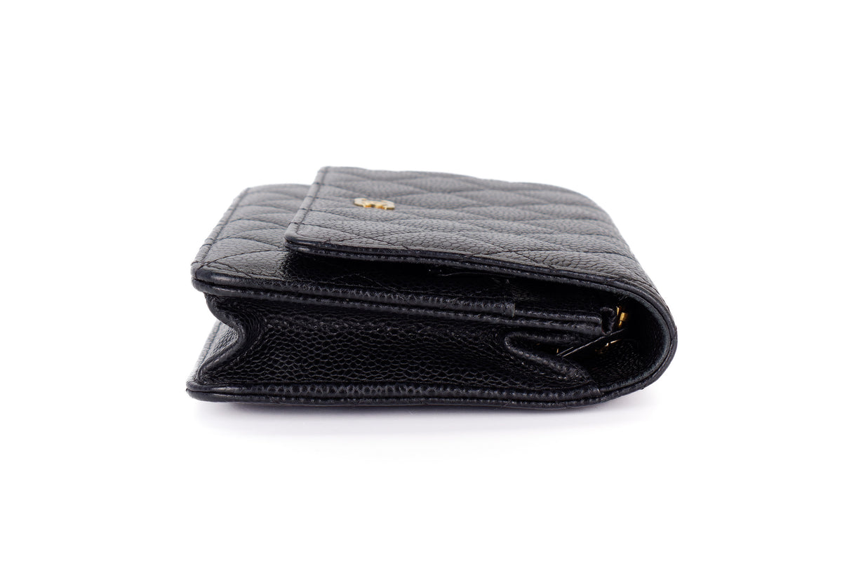 Chanel Wallet On Chain Black Caviar Gold Hardware - view 4