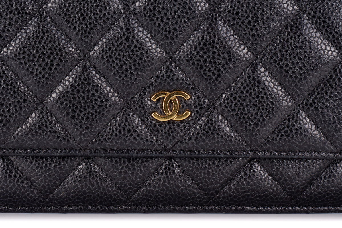 Chanel Wallet On Chain Black Caviar Gold Hardware - view 7