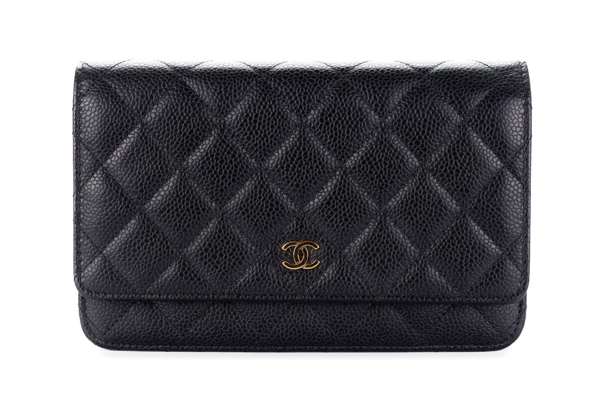 Chanel Wallet On Chain Black Caviar Gold Hardware - view 1