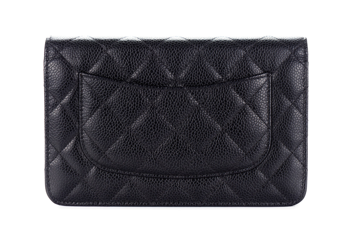 Chanel Wallet On Chain Black Caviar Gold Hardware - view 3