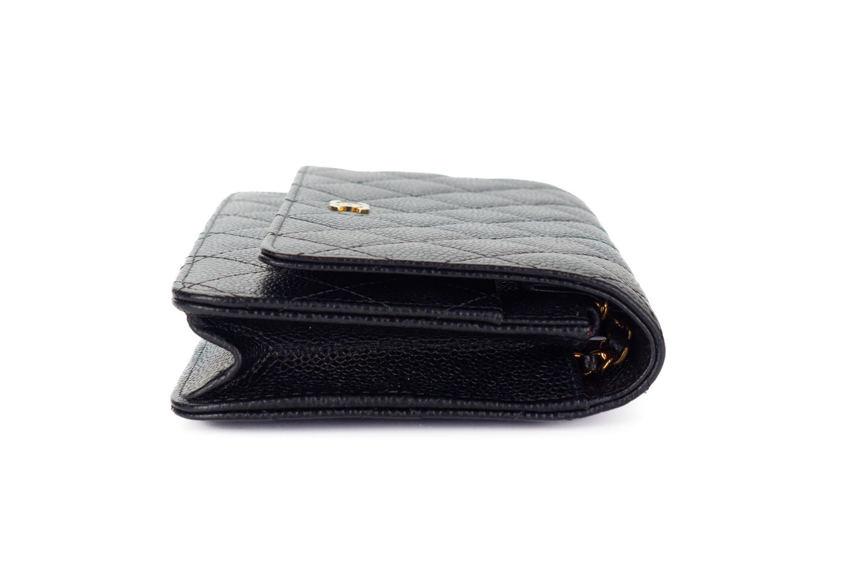 Chanel Wallet On Chain Black Caviar Gold Hardware - view 4