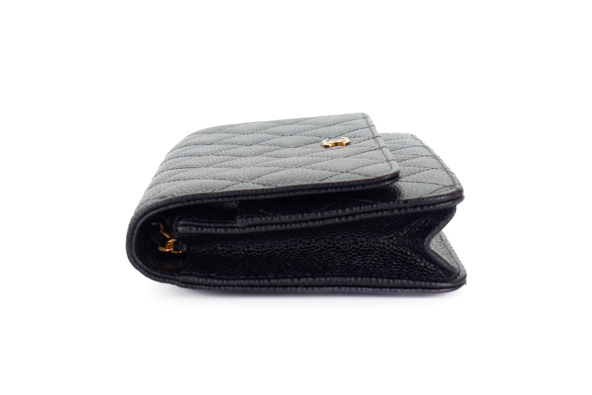 Chanel Wallet On Chain Black Caviar Gold Hardware - view 5