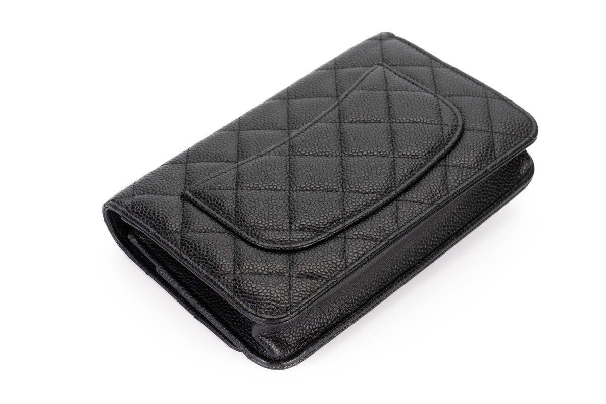 Chanel Wallet On Chain Black Caviar Gold Hardware - view 13