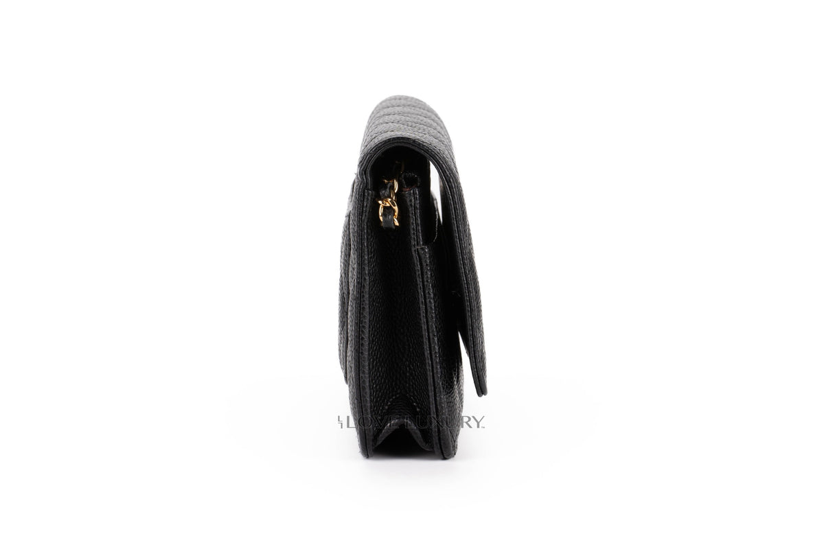 Chanel Wallet On Chain Black Caviar Gold Hardware - view 5