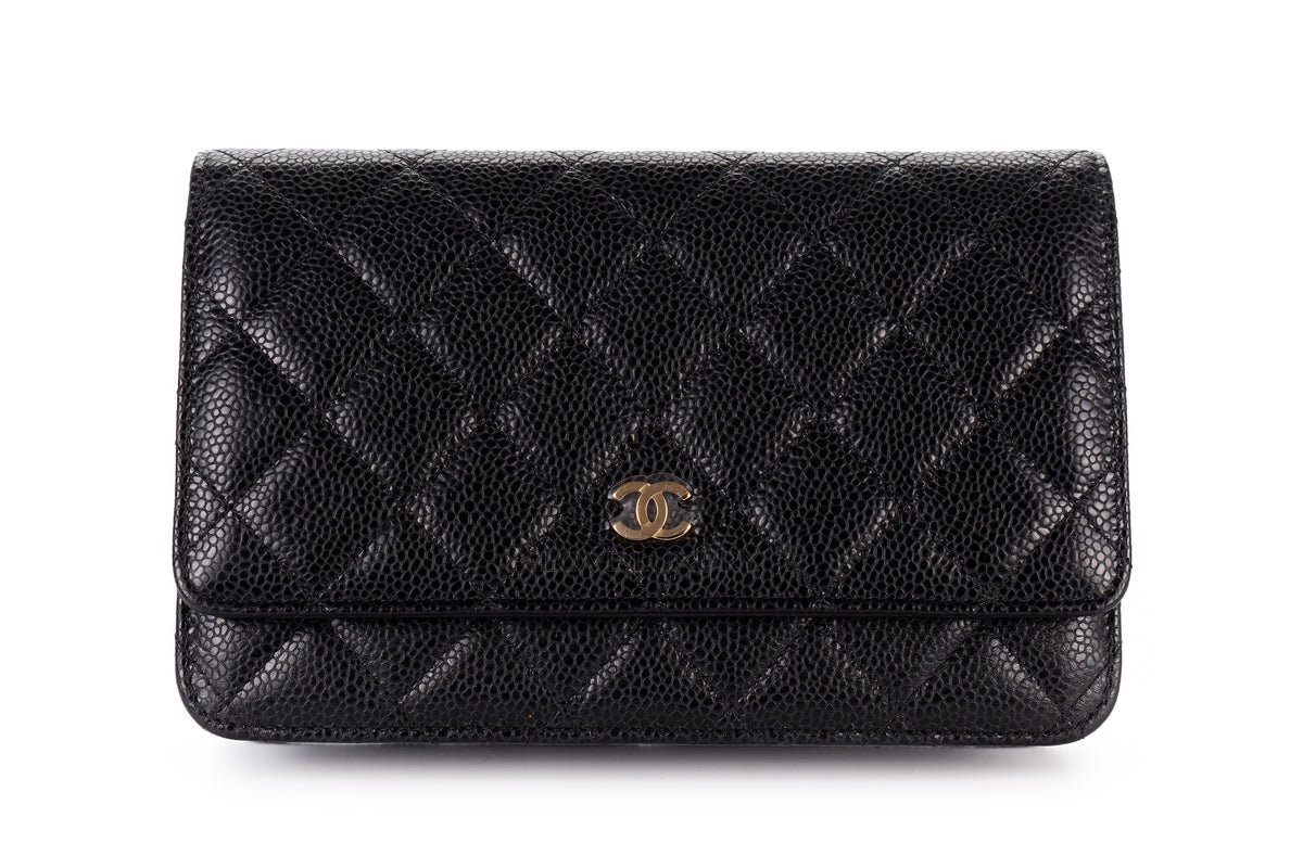 Chanel Wallet On Chain Black Caviar Gold Hardware - view 1