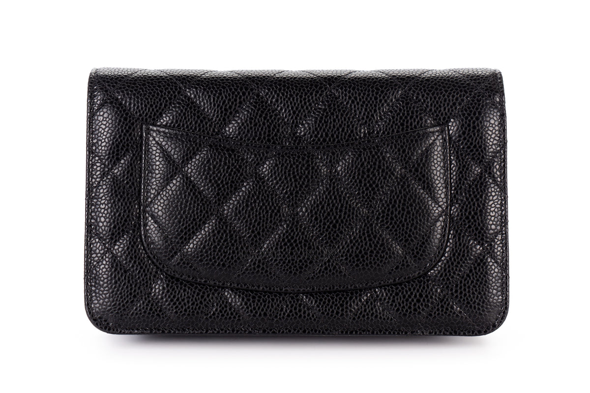 Chanel Wallet On Chain Black Caviar Gold Hardware - view 3
