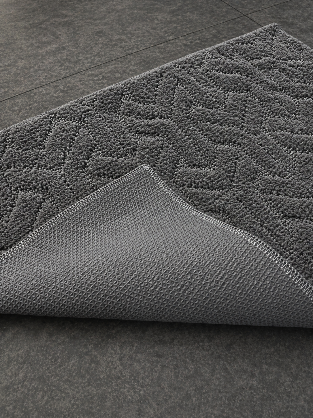 Grey Miracle Bath Custom Mat by THE DRIP CO. RUGS
