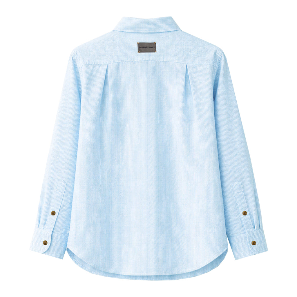 Beach Shirt in Blue Strips [Unisex] by Beyond Extremes