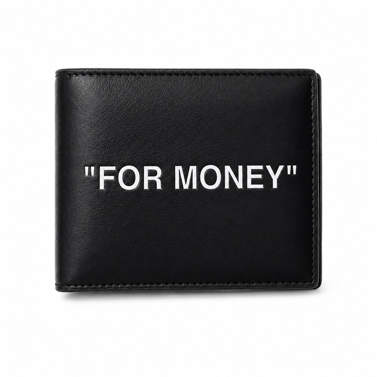 OFF WHITE JITNEY QUOTEY BIFOLD WALLET BLACK by Off White
