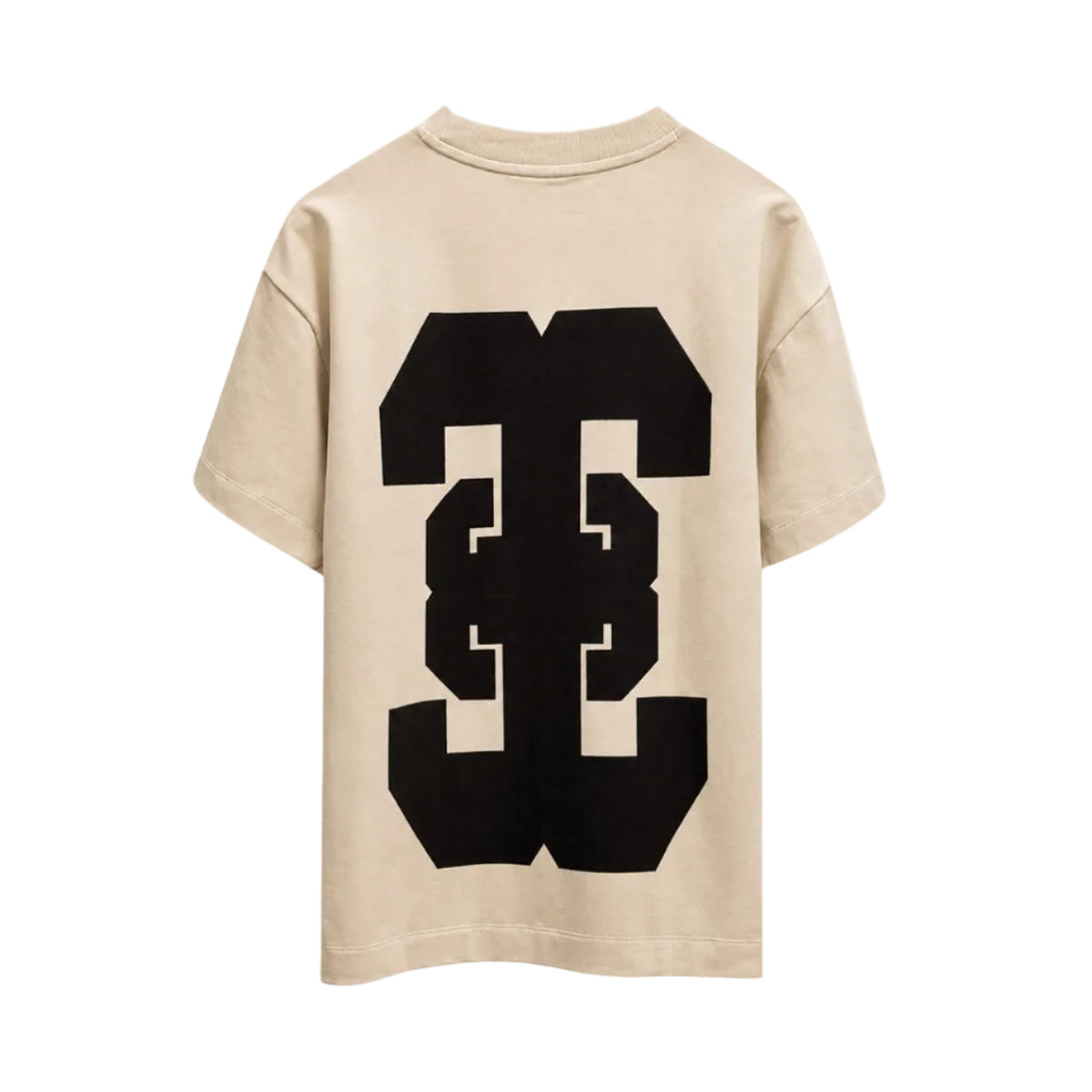 Patch Effect T-shirt in Cream [Unisex] by Beyond Extremes