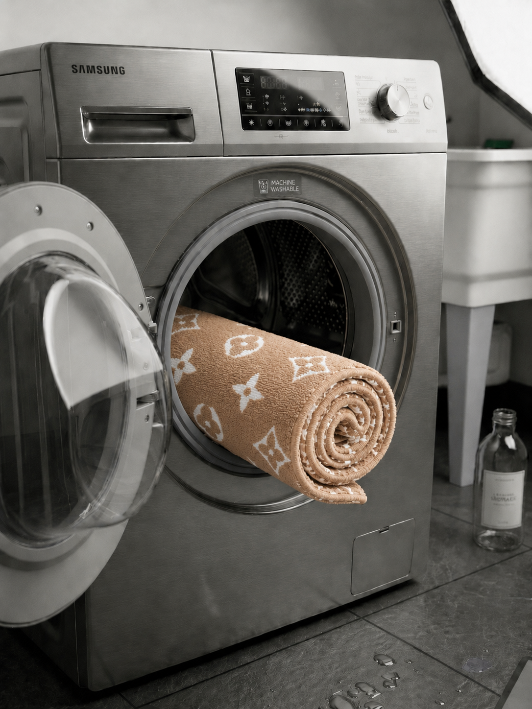 Sup Beige Bath Mat by THE DRIP CO. RUGS