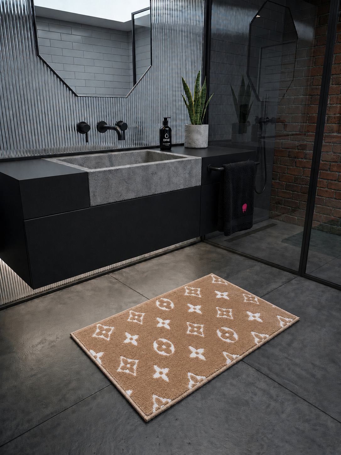 Sup Beige Bath Mat by THE DRIP CO. RUGS