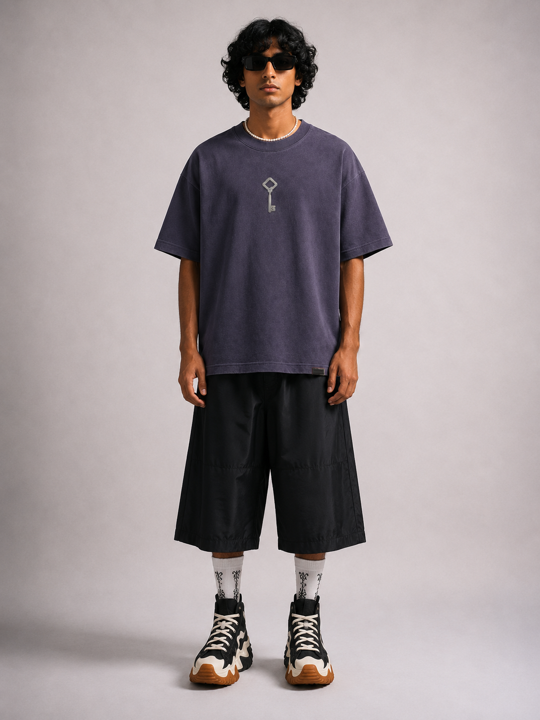 Key of Instincts - Oversized T-Shirt (Purple) by Instinct First