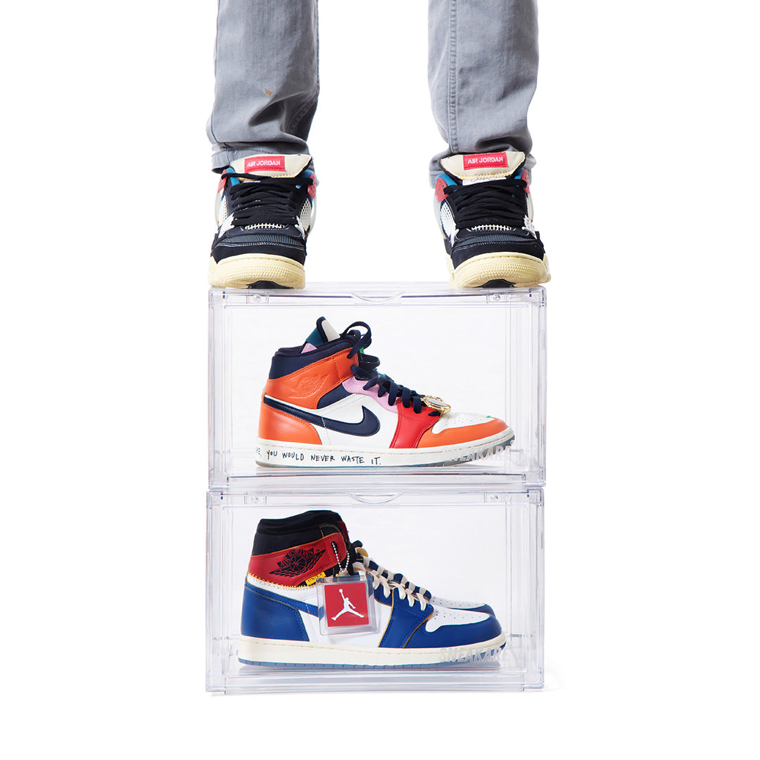 Stack'Em Sneaker Crates | Clear (Side Drop) by Sneakare