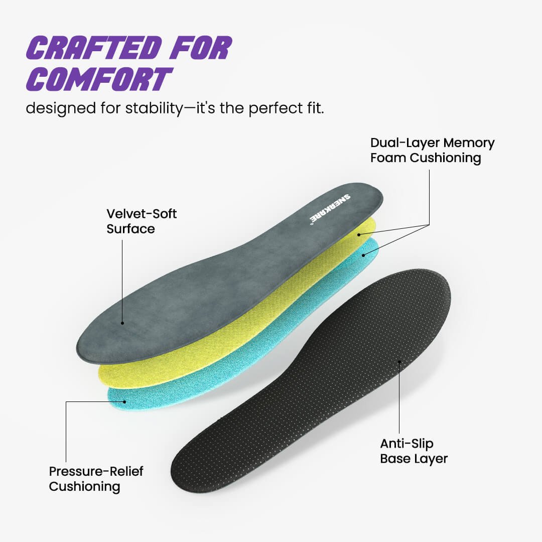 CloudSole Memory Foam Insoles (Large) by Sneakare