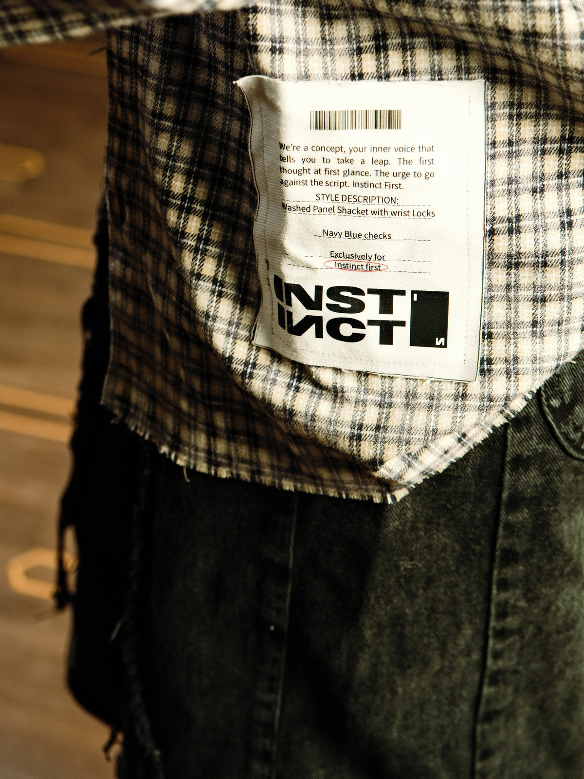 Raw Panel Shirt - (Blue) by Instinct First