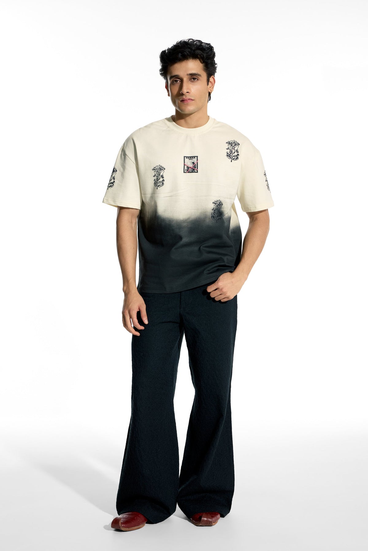 Farak Ek Safar Beige T-shirt by FARAK