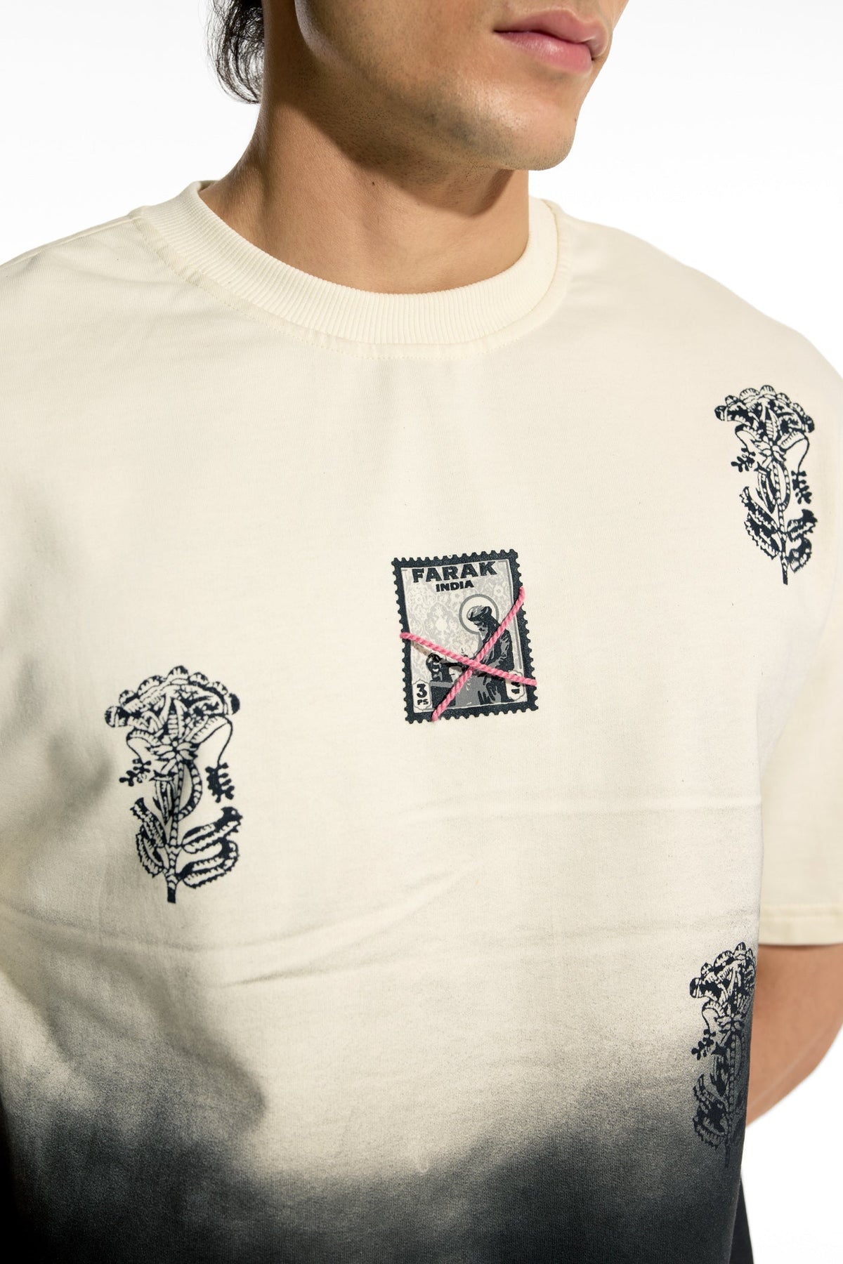 Farak Ek Safar Beige T-shirt by FARAK