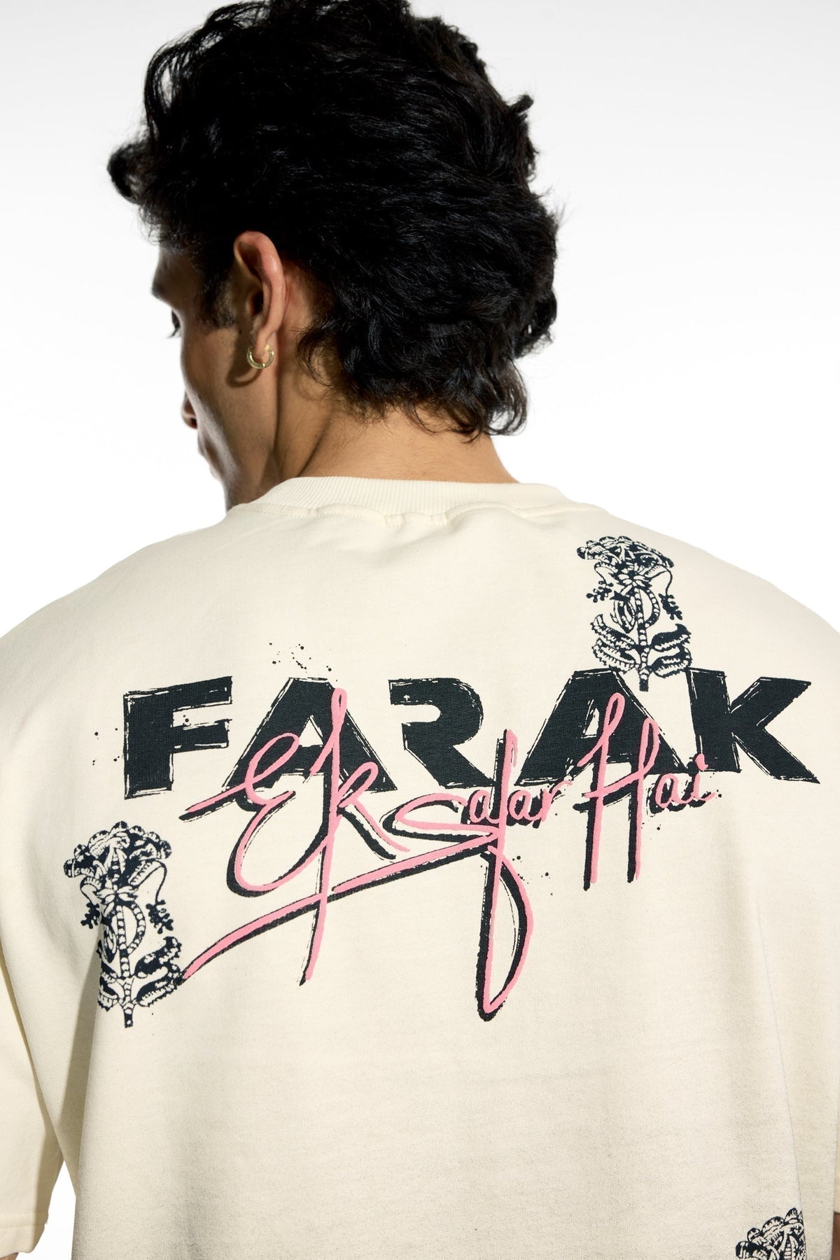 Farak Ek Safar Beige T-shirt by FARAK