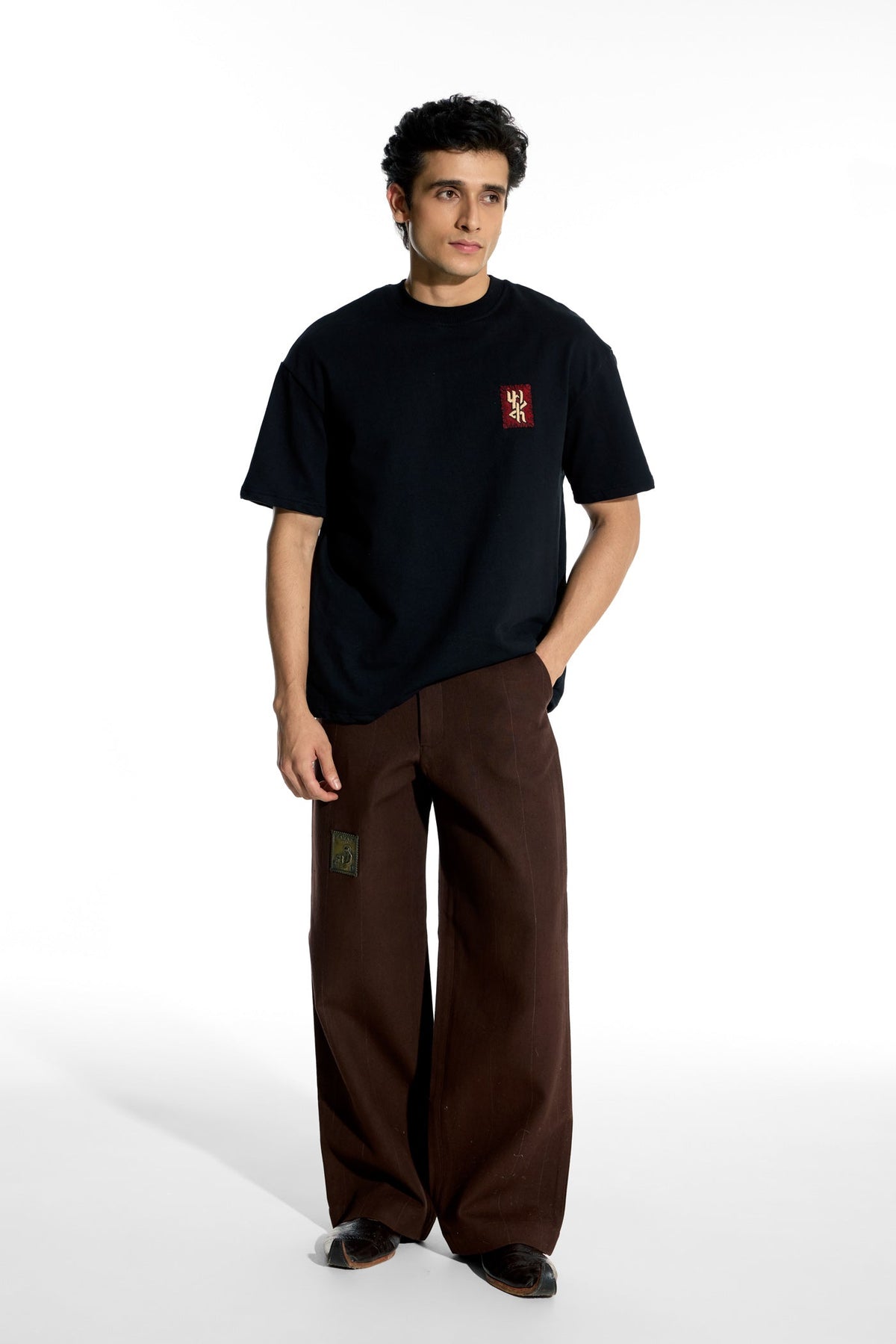 Red Monogram T-shirt by FARAK