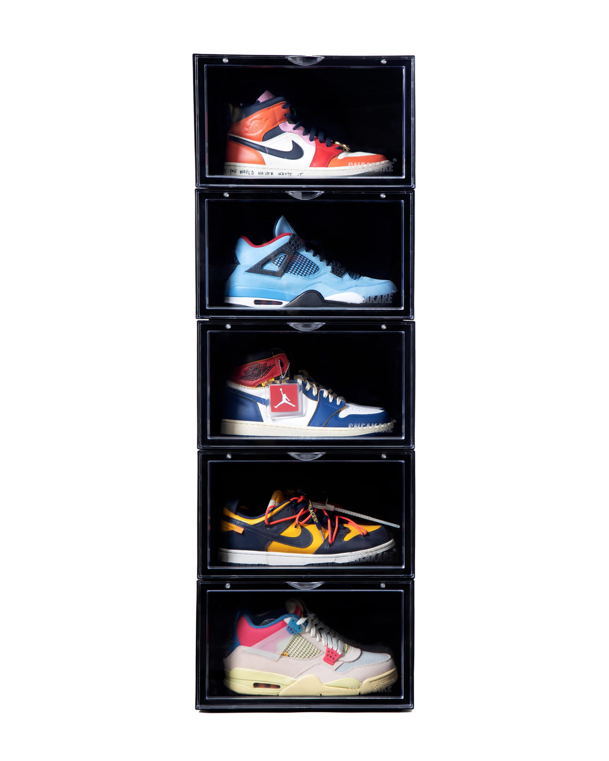 Stack'Em Sneaker Crates | Black (Side Drop) by Sneakare