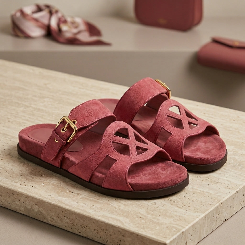 LV Isola Comfort Mule – Pink Leather - Zeuskicks