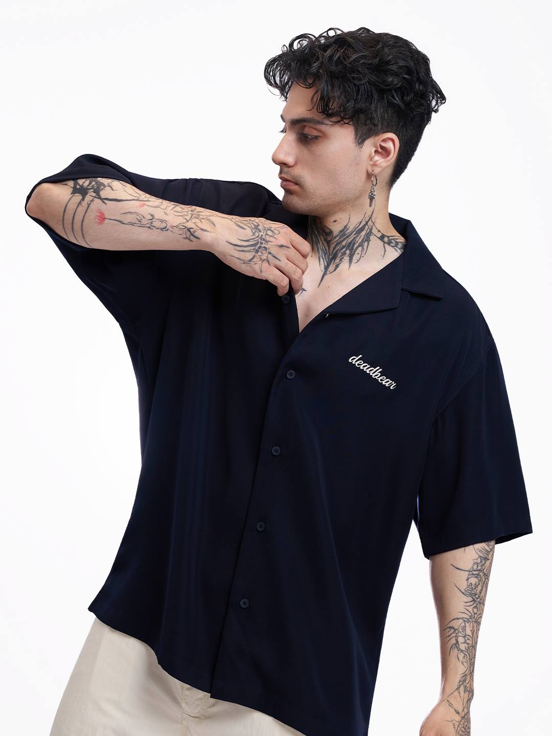 Bowling Shirt Navy 2.0 by DEADBEAR