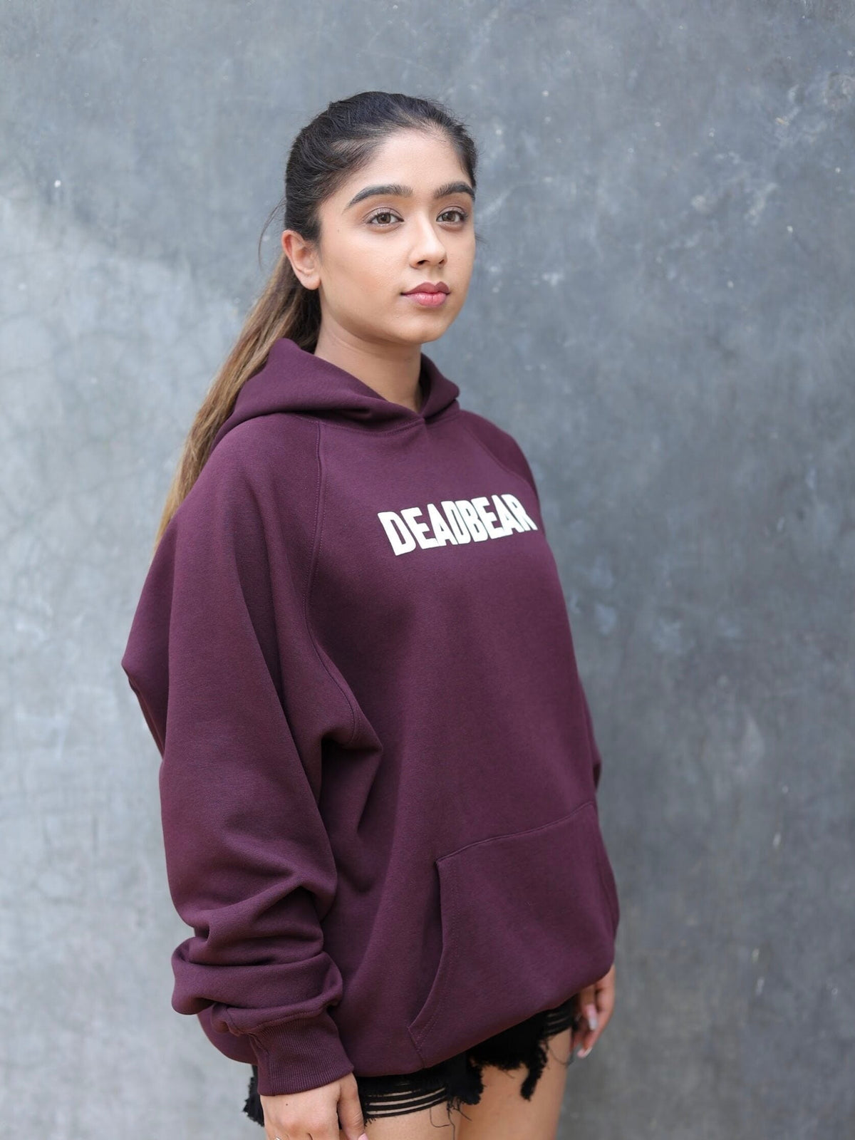 Basic Wine Hoodie by DEADBEAR