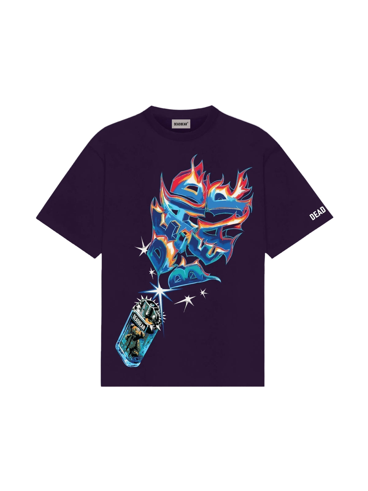 Lighter Tee Purple by DEADBEAR