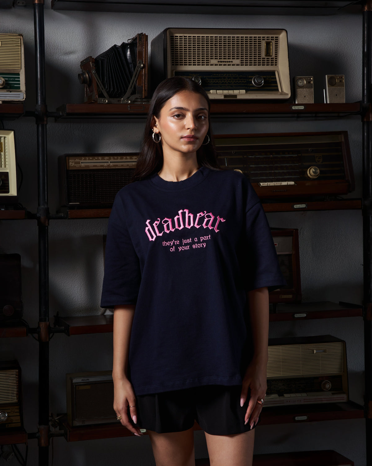 Phases Tee Navy by DEADBEAR